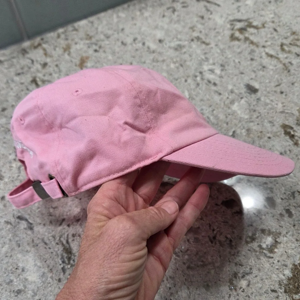 Bad Influence Pink Embroidered Logo Baseball Cap Hat‎ Women OSFA